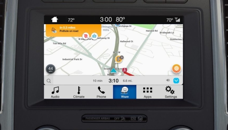 Waze Launches on Ford’s SYNC 3 Vehicle Infotainment Systems