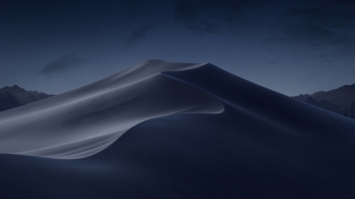 macOS Mojave Night Desert