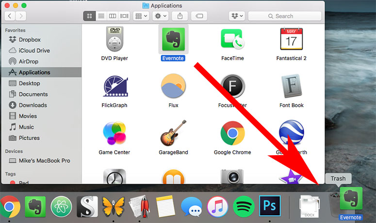 uninstall apps on macbook air