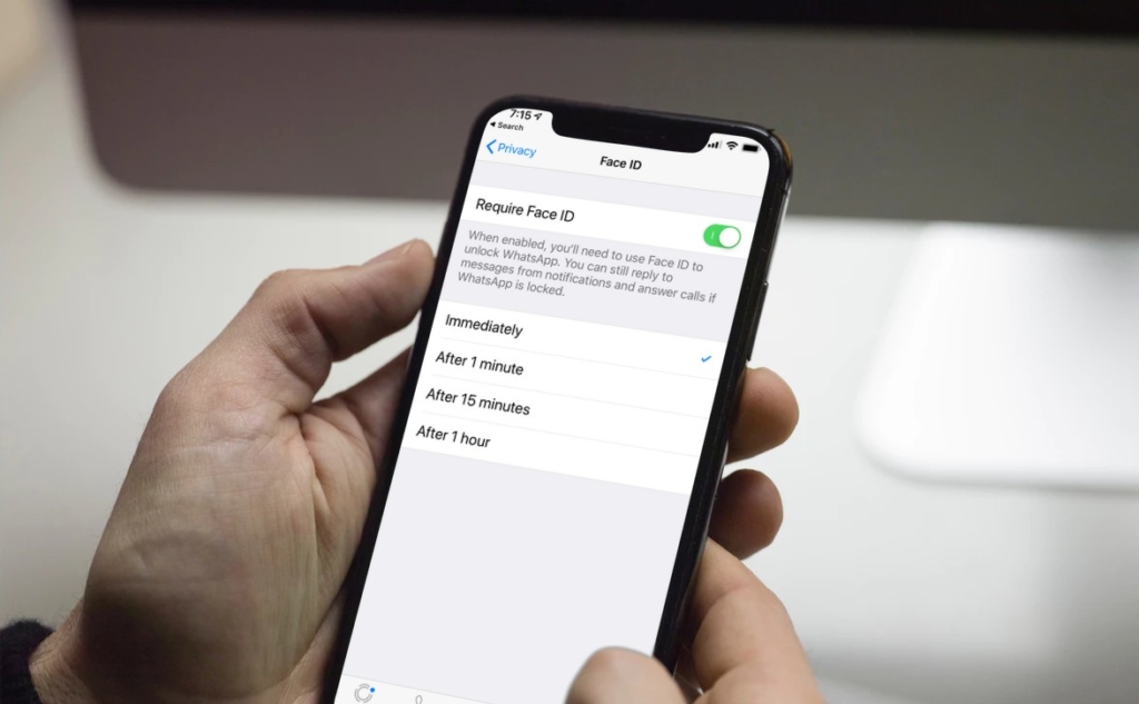 comment mettre une face id sur whatsapp