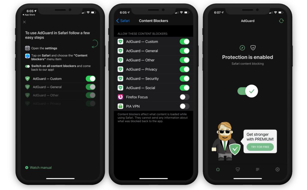how to use adguard iphone