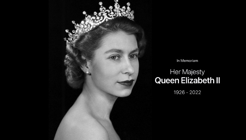 Apple Honors Queen Elizabeth II With Homepage Tribute