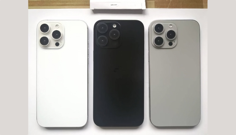 New Image Shows iPhone 16 Pro in White, Gray, and Dark Black Colors