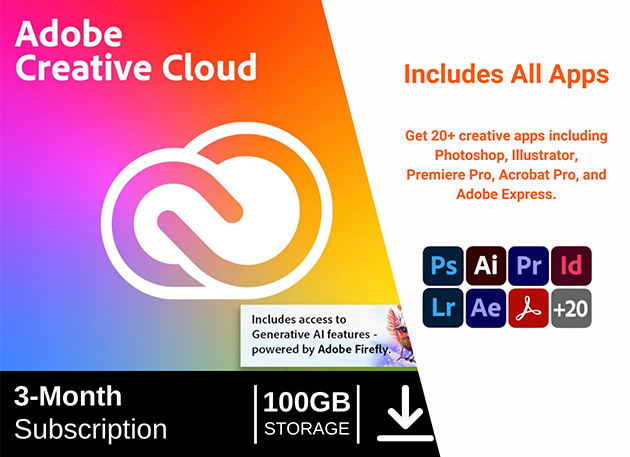 Mactrast Deals: Adobe Creative Cloud – All Apps: 3-Month Subscription