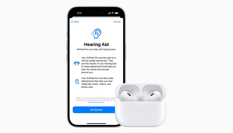 Apple Receives U.S. FDA Authorization for AirPods Pro 2 Hearing Aid Feature