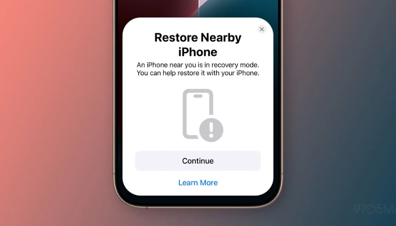 Bricked iPhone 16 Can Restore Firmware Wirelessly by Using a Nearby iPhone