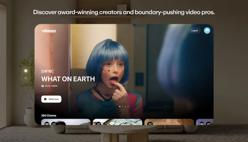 Vimeo Brings Spatial Video Content to the Apple Vision Pro