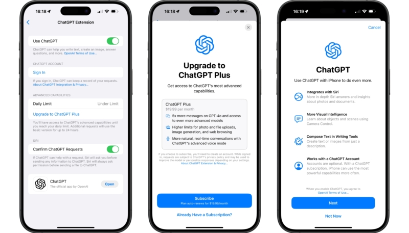Second iOS 18.2 Beta Includes Siri ChatGPT Limit, ‘Plus’ Upgrade Option